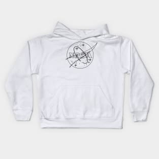 Nasa Retro Outline Kids Hoodie